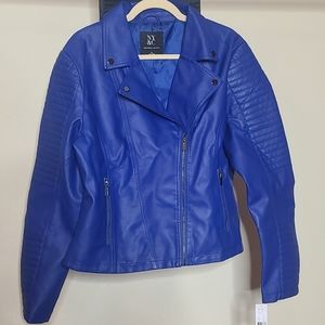 Faux Leather Moto Jacket